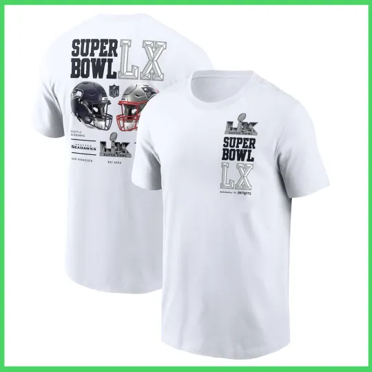 Discover 2026 New England Patri0ts vs. Seattle Seah@wks Super Bowl LX Dueling T-Shirt