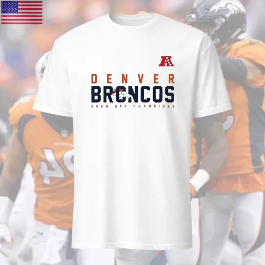 Discover Broncos Teams 2026 AFC Champions Football T-Shirt
