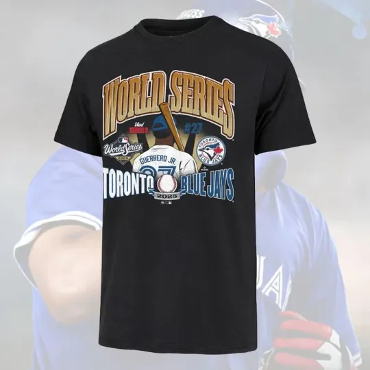 Discover Vlad. Guerrero Jr. #27 Blue Jays 2025 World Series Showdown Player T-Shirt