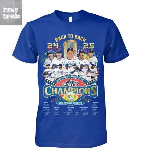 Discover Los Angeles city Dodger Back To Back World Series Champions T Shirt