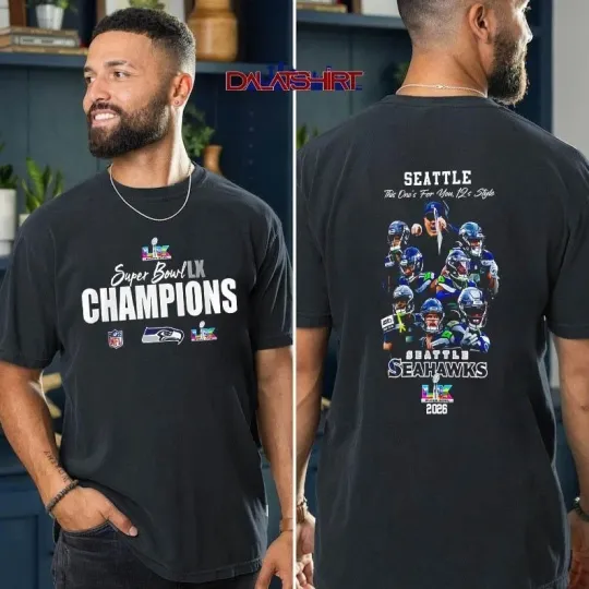 Seattle Seahawks 2026 Super Bowl LX Champions 2 Sides