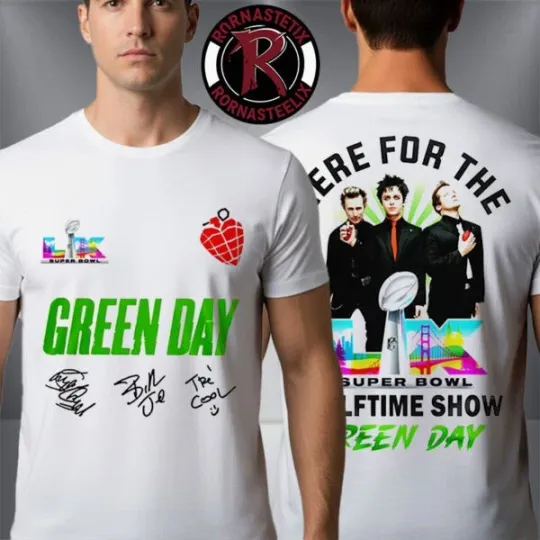 Green Day Super Bowl LX 2026 Halftime Show Signature Unisex T Shirt