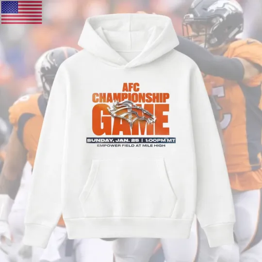Discover Broncos Teams 2026 AFC Championship Game Hoodie