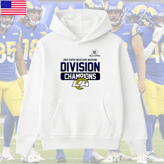 Discover LA Rams 2026 Wild Card Champions Hoodie