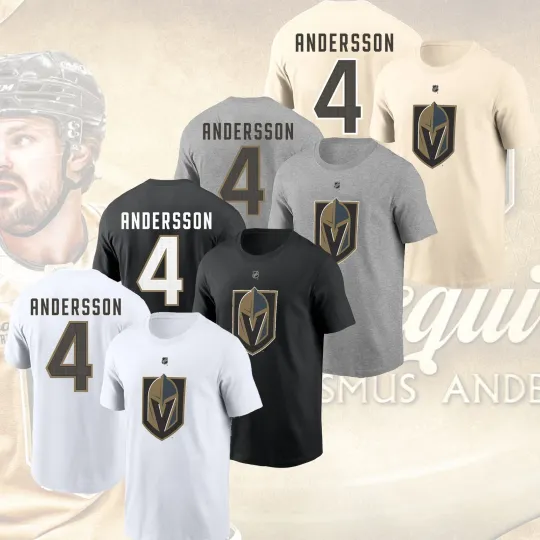 Discover Welcome Rasmus Andersson #4 Vegas 2026 Player Name & Number