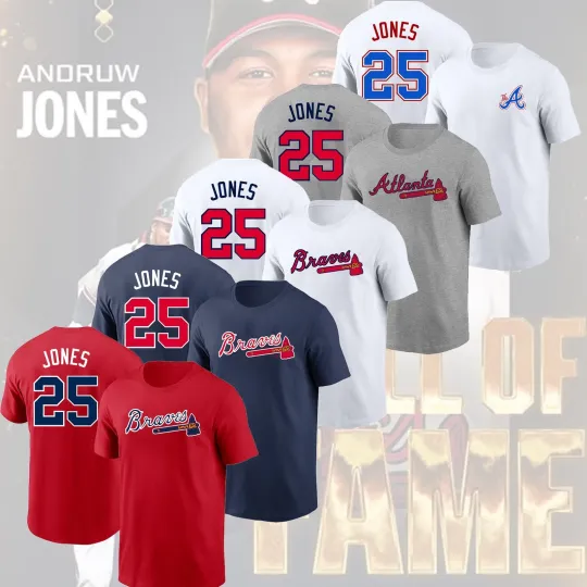 Discover Andruw Jones #25 Atlanta Team 2026 Player Name & Number