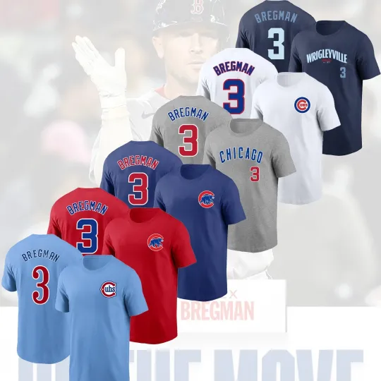 Discover Alex Bregman #3 Chicago 2026 Player Name & Number for Fans