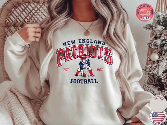 New England Patriots Football Fan Sweatshirt for Men and Women