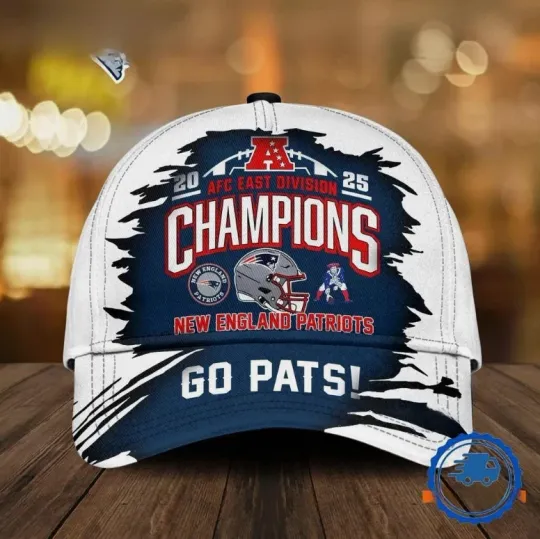 Discover Patriots 2025 AFC East Champions Classic Cap Hats