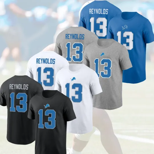 Discover HOT NEW - Craig Reynolds #13 Detroit Lions 2025 Player Name & Number FAST Ship