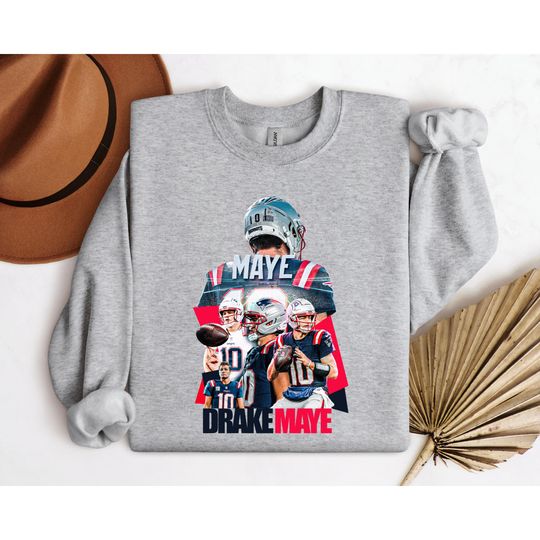 Discover New England Football Vintage Style Drake Maye Sweatshirt,The Pats T-Shirt,Vintage New England Fan Gift Crewneck,Patriots Sweatshirt