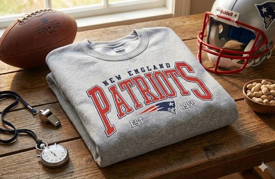 Discover Embroidered Patriots Mascot Sweatshirt, Patriots Game Day Sweater, Patriots Team Spirit, Patriots College Team Crewneck Sweater,Patriots Fan