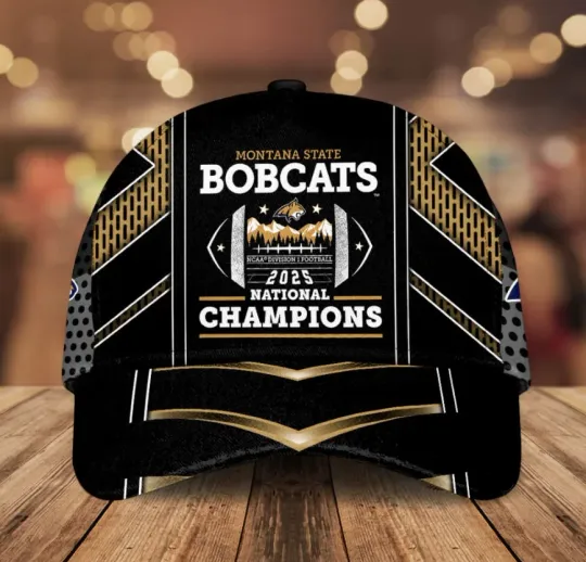 Discover Montana1 State Bobc-At Football 2025 National Champions Classic Cap