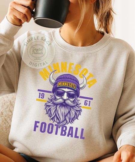 Discover Minnesota Football Viking Sweatshirts, Football Fan Gift