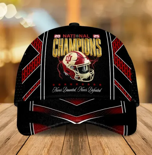 Discover Indiana1 Hoosierr Football 2025 National Champions Classic Cap