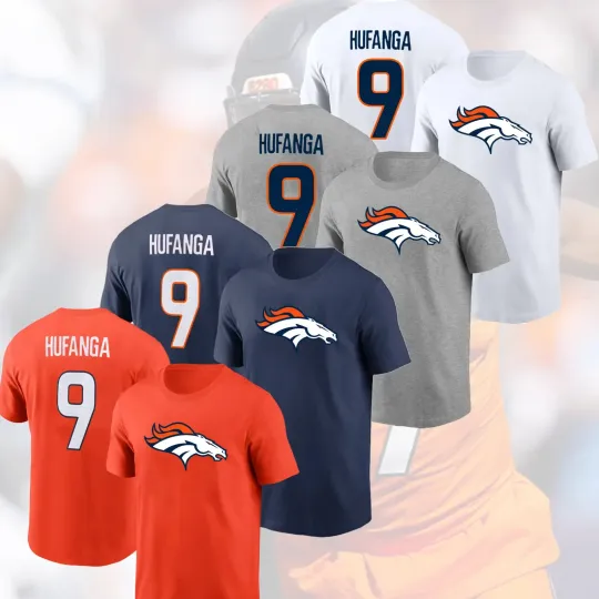 Discover Talanoa Hufanga #9 Denver 2026 Player Name & Number for Fan