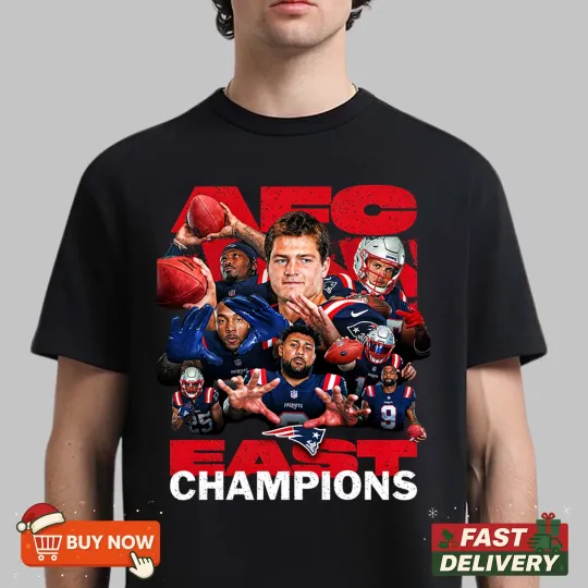 Discover New England Patriots AFC East Division Champions TShirt