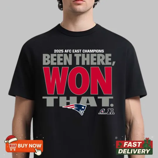 Discover New England Patriots 2025 AFC East Champions TShirt