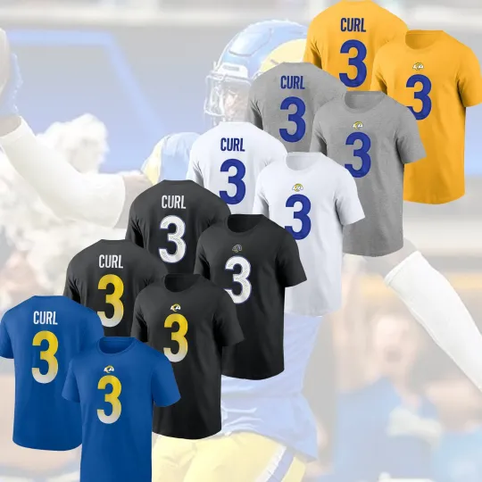 Discover Kam Curl #3 Los Angeles Team R@m  2025 Player Name & Number S-5XL Fan Gift