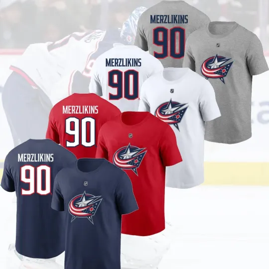 Discover Elvis Merzļikins #90 Columbus Blue 2025 Player Name & Number for Fans