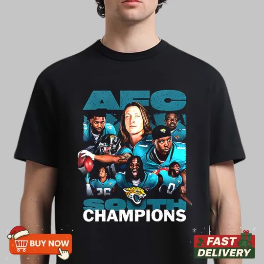 Discover Jacksonville Jaguars AFC South Division Champions 2025 TShirt
