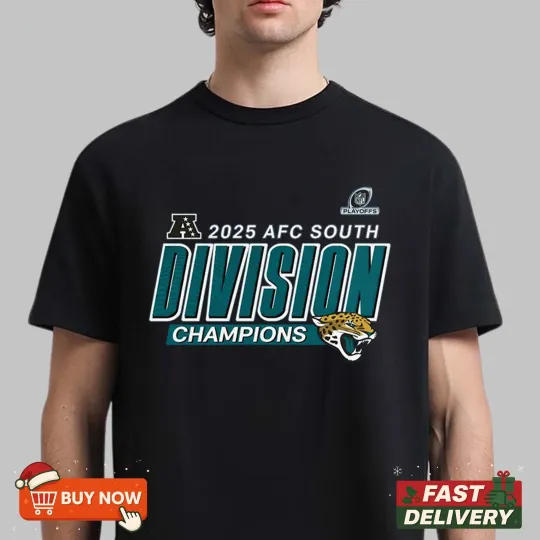 Discover Jacksonville Jaguars 2025 AFC South Division Champions TShirt