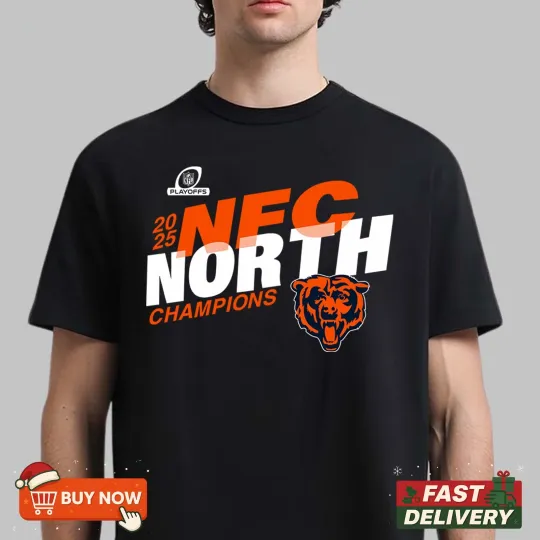 Discover Chicago Bears NFC North Division Champions 2025 TShirt