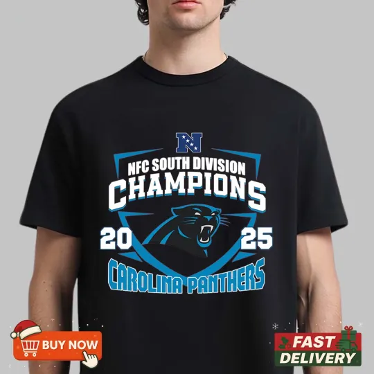 Carolina Panthers NFC South Division Champions 2025 TShirt
