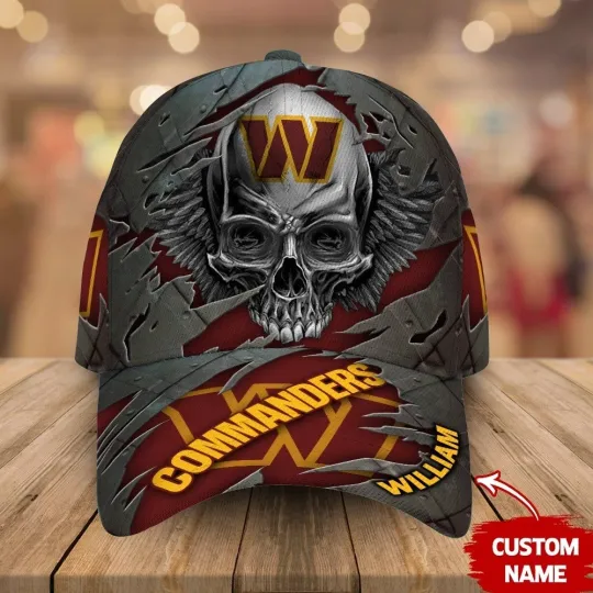 Discover Personalized Washington Football Commanderss Team Classic Cap Gift For Husband