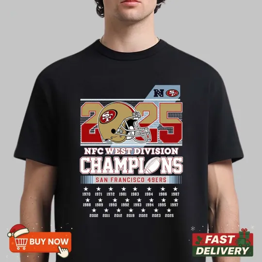 San Francisco 49ers NFC West Division Champions TShirt