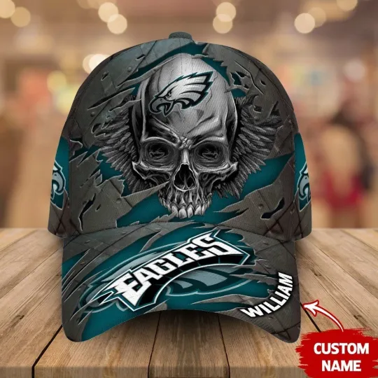 Discover Personalized Philadelphia Football Eagless Team Classic Cap Gift For Husband Dad