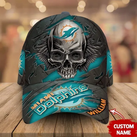 Discover Personalized Miami Football Dolphinss Team Classic Cap Gift For Husband Dad