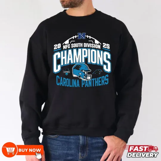 Carolina Panthers NFC South Division Champions 2025 Sweatshirt