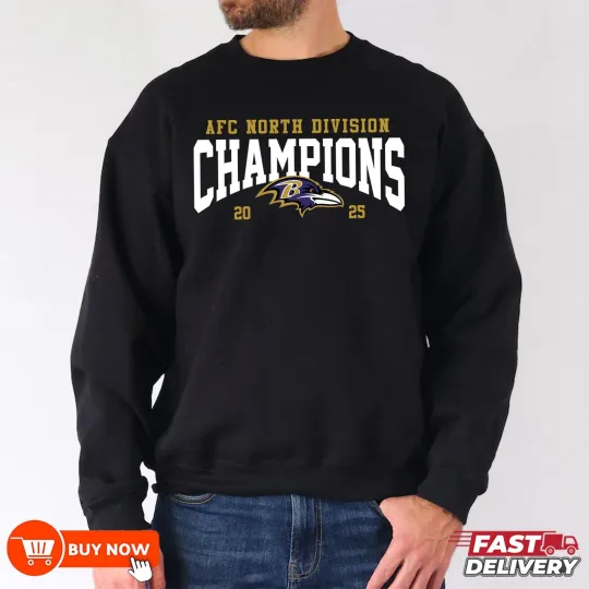 Baltimore Ravens AFC North Division Champions 2025 Sweatshirt