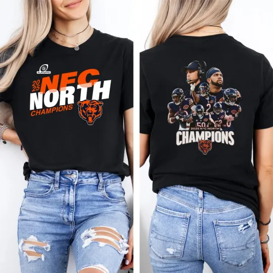 Chicago Bears 2025 NFC North Division Champions TShirt