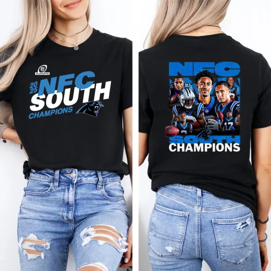 Carolina Panthers 2025 NFC South Division Champions TShirt