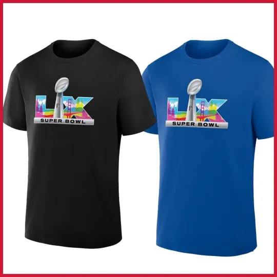 Discover Super Bowl LX Trophy Logo T-Shirt Multicolor