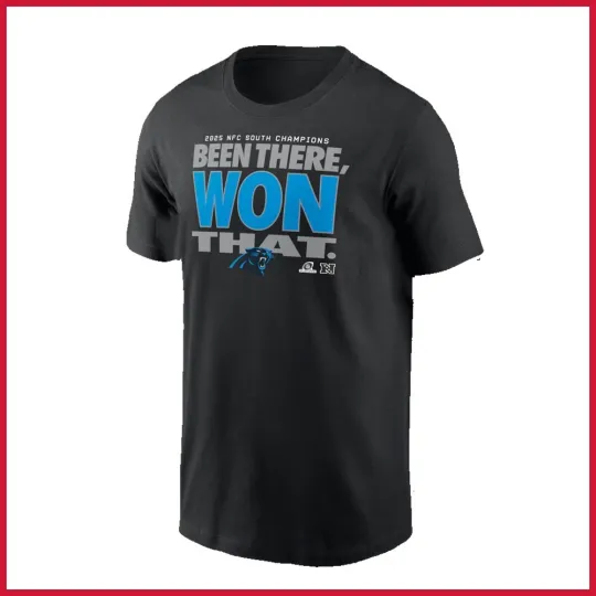 Carolina Panthers 2025 NFC South Division Champions T-Shirt