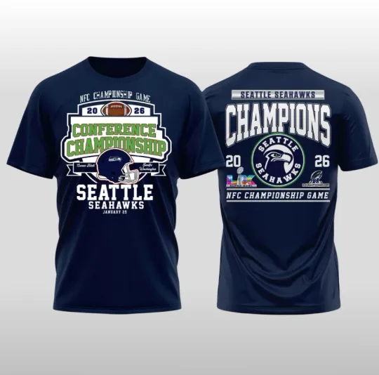 Discover 2026 Seattle Seahawks NFC Conference Champions Game Hoodie Shirt