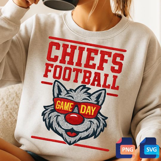 Discover Retro KC Wolf Football Embroider Sweatshirts, Game Day Sweatshirts for Fan