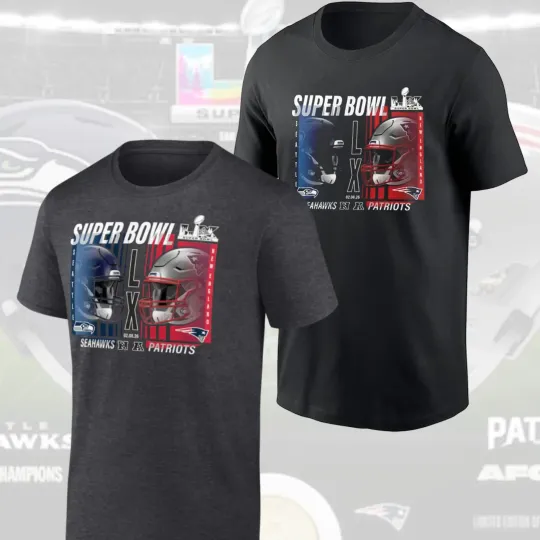 Discover HOT! New England Patriots vs. Seattle Seahawks Super Bowl LX Matchup One Side