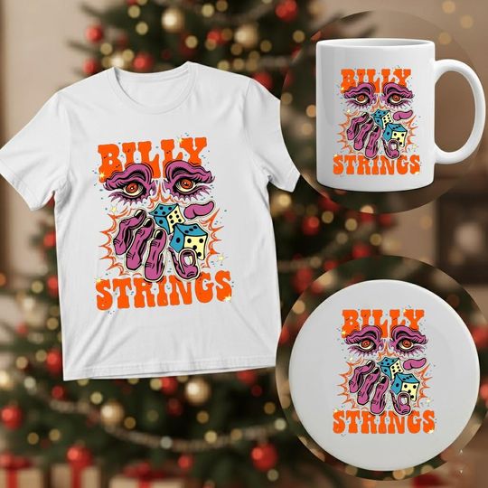 Discover Billy strings T-Shirt, Ornament Gift for Kid's and Adult, Ceramic Mug, Gift Family 2025