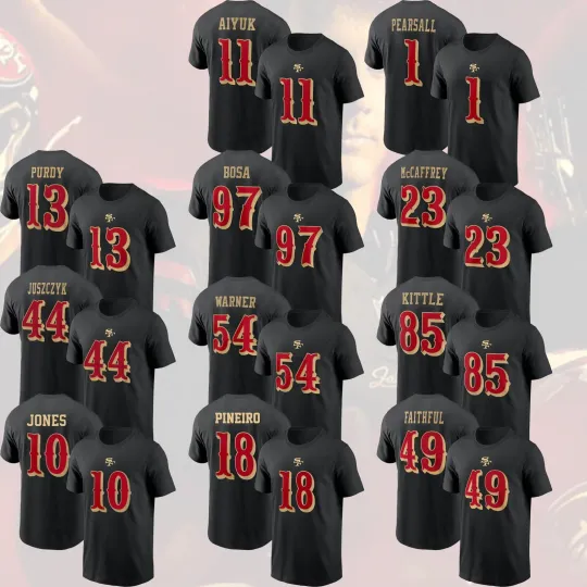 SF Football 2025 Rivalries Collection: Bosa, Purdy, Nacua, Jones,McCaffrey, Warner