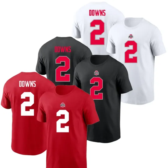 Discover HOT SALE ! Caleb Downs #2 Ohio State Buckeyes Player Name & Number For Fans