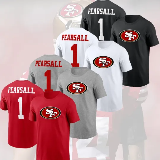 Ricky Pearsall #1 San Francisco Football Player Name & Number Fan Gifts