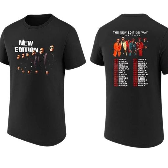 The New Edition Way Tour 2026 Double Sided T-Shirt