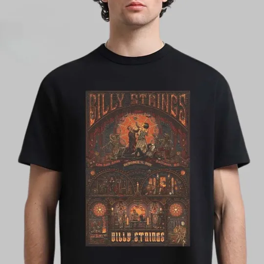Discover HOT!!! Billy Strings Baltimore Maryland 2025 Dual Night Combined T-Shirt
