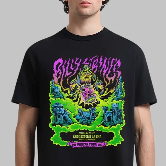 Discover Billy Strings Nashville Tennessee 2026 Winter Tour T-Shirt
