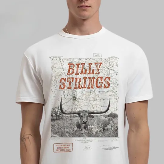 Discover Billy Strings Fort Worth Texas 2025 At Dickies Arena On December 12 2025 T-Shirt