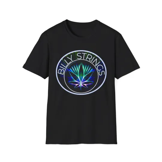 Discover Billy Strings Cannabis Leaf T-Shirt | Jam Band Poster Tee